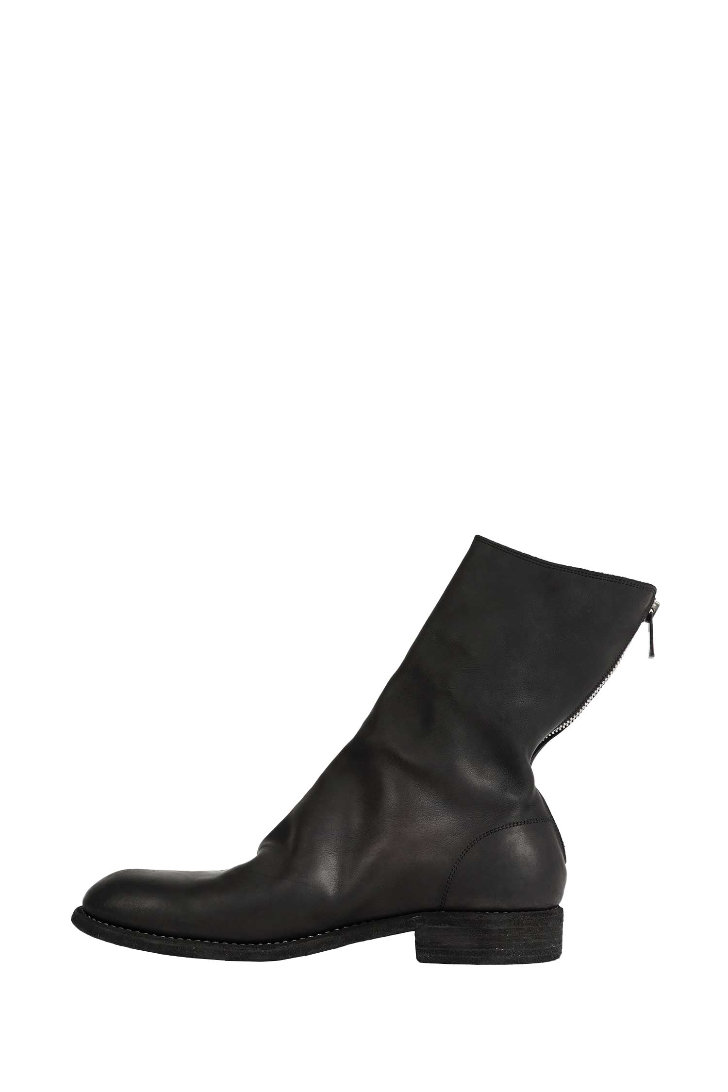 Zipped Leather Ankle Boots