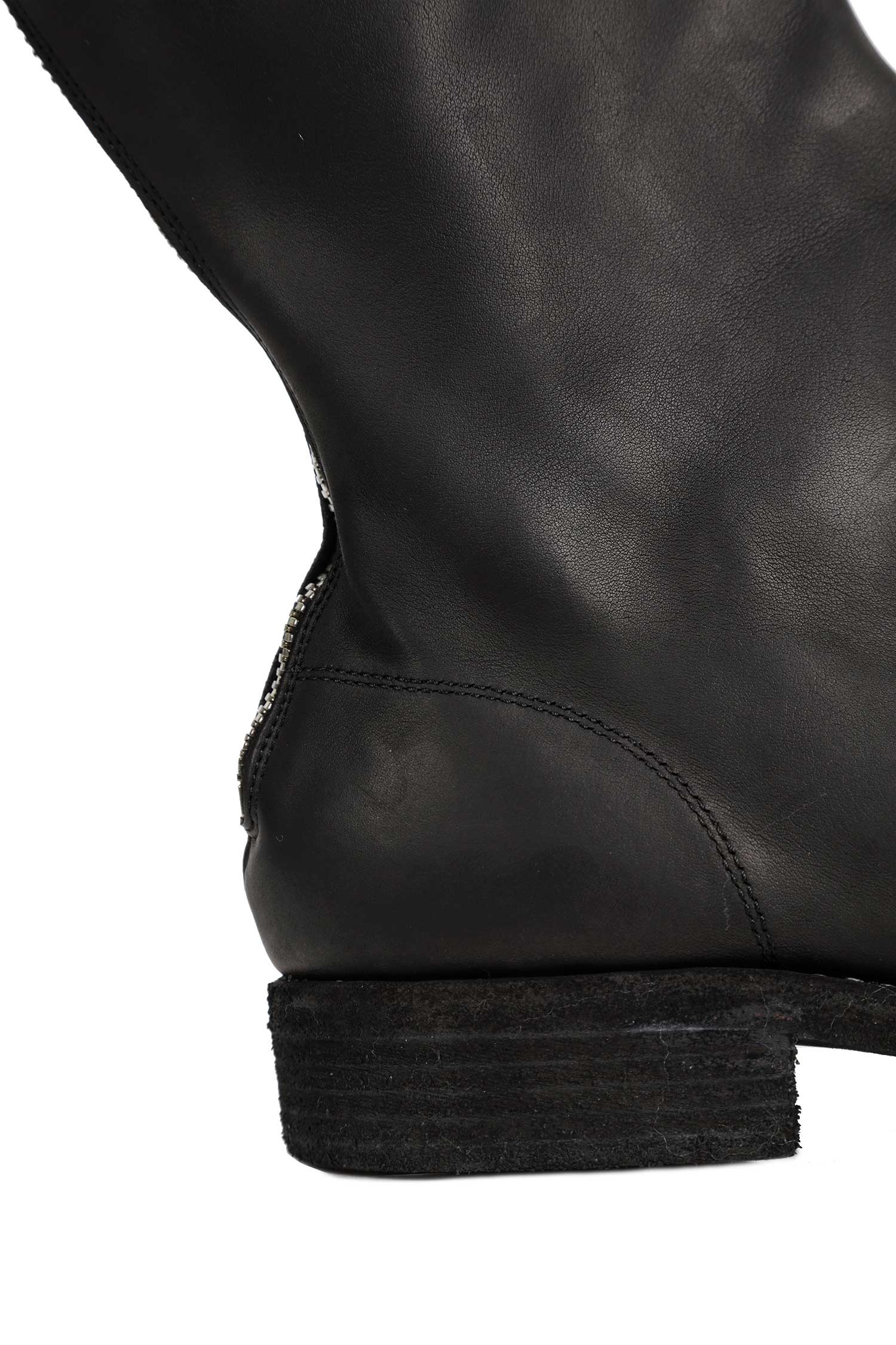 Zipped Leather Ankle Boots