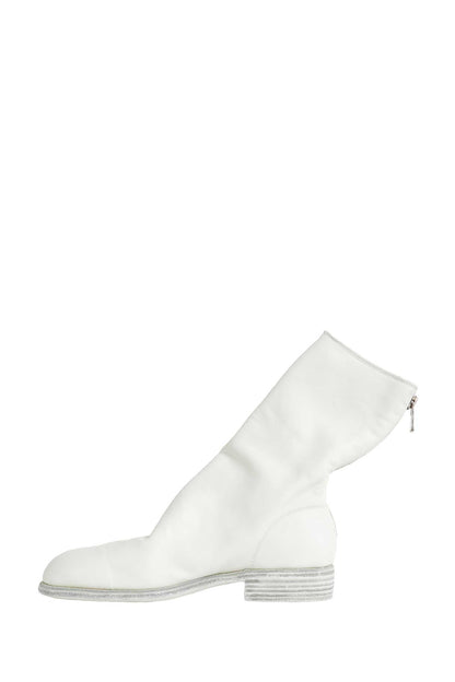 Ziped Leather Ankle Boots