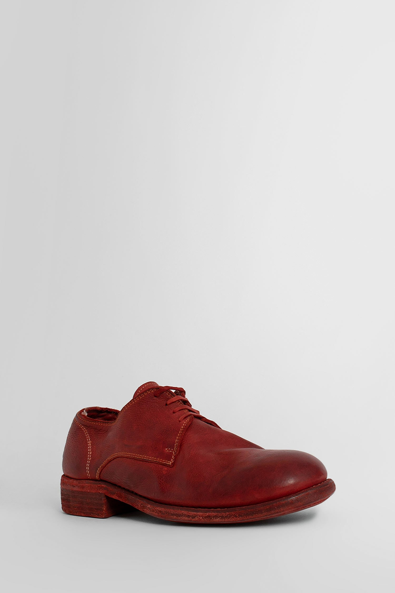 GUIDI WOMAN RED LACE-UPS