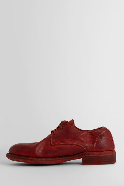 GUIDI WOMAN RED LACE-UPS