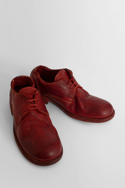 GUIDI WOMAN RED LACE-UPS