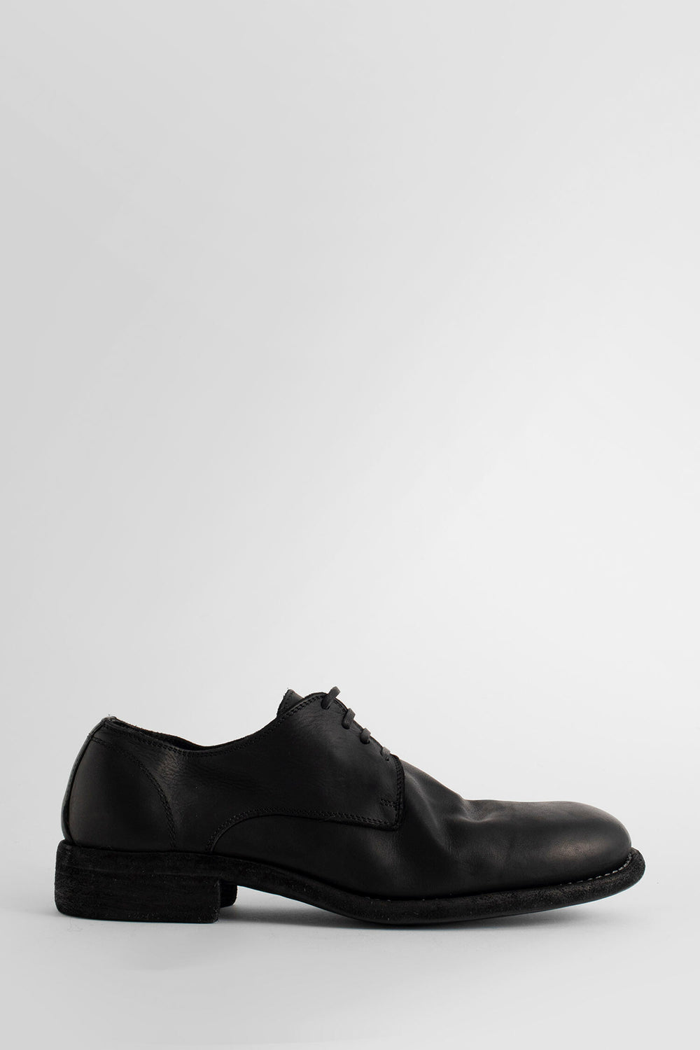 GUIDI WOMAN BLACK LACE-UPS