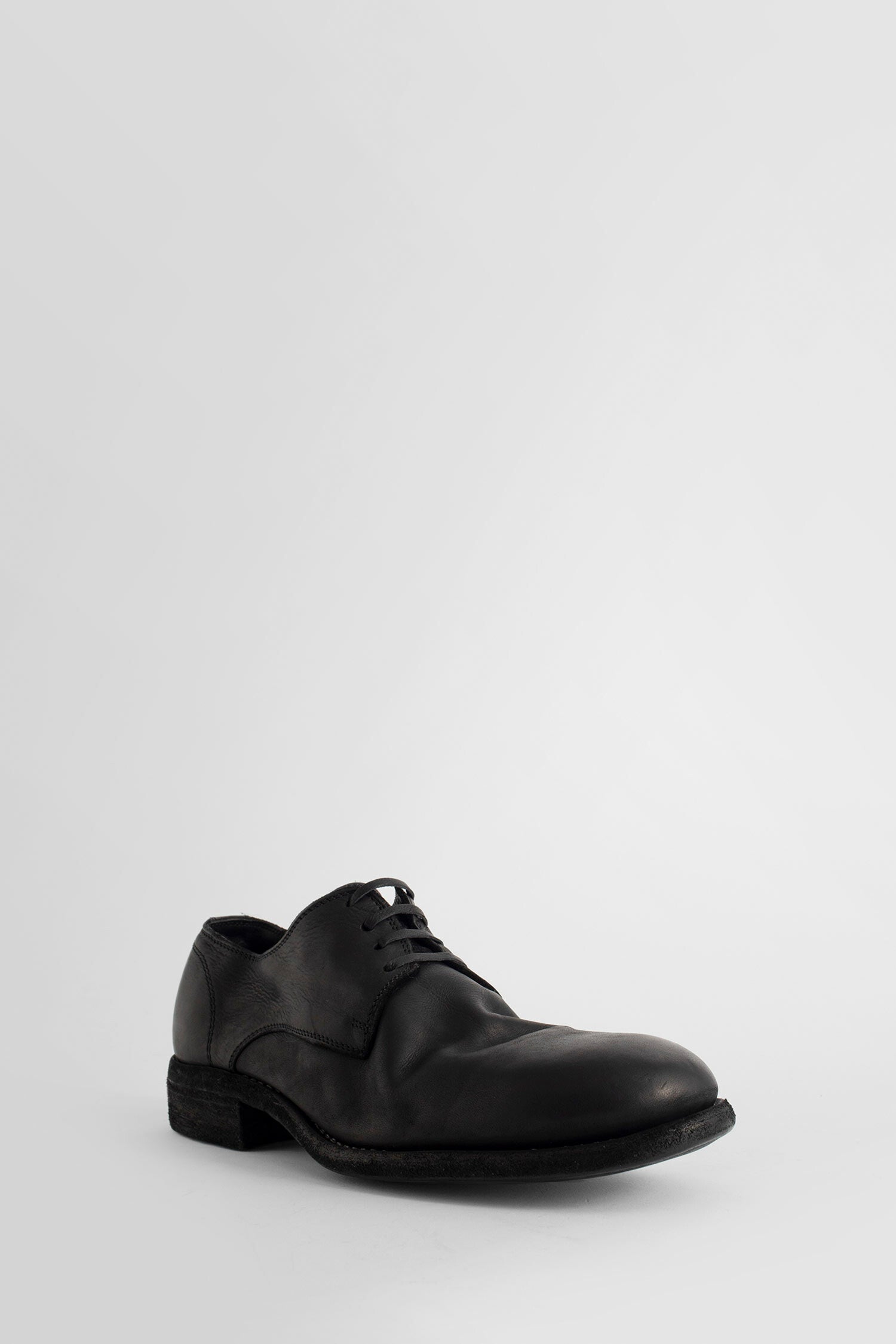 GUIDI WOMAN BLACK LACE-UPS