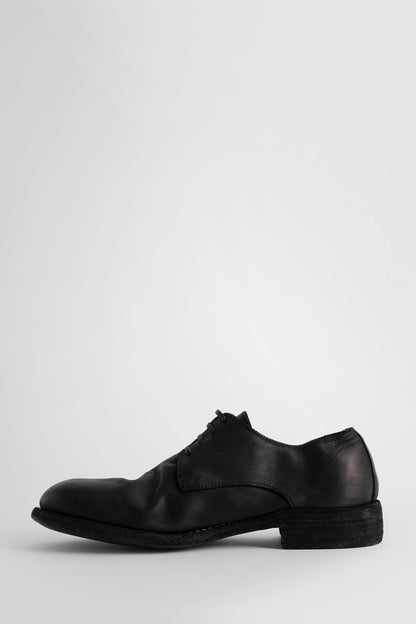 GUIDI WOMAN BLACK LACE-UPS