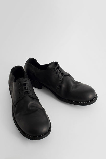 GUIDI WOMAN BLACK LACE-UPS