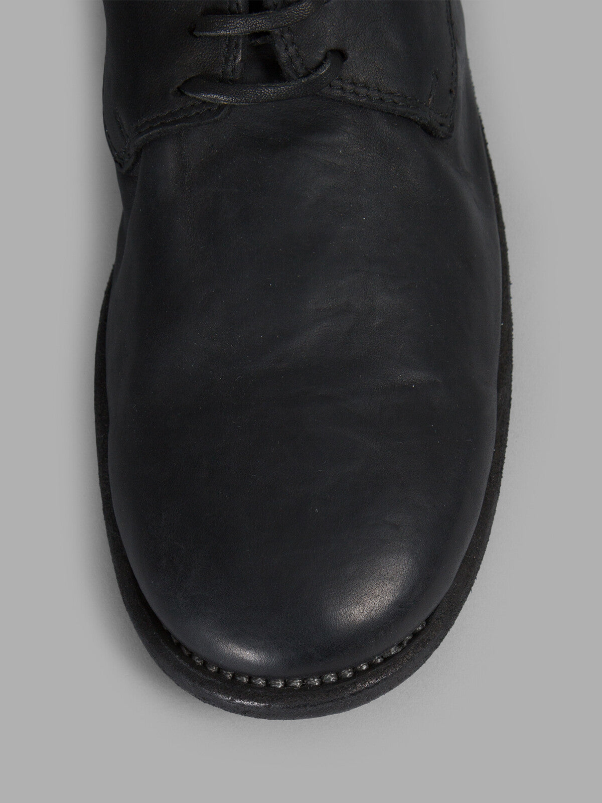 GUIDI MAN BLACK LACE-UPS