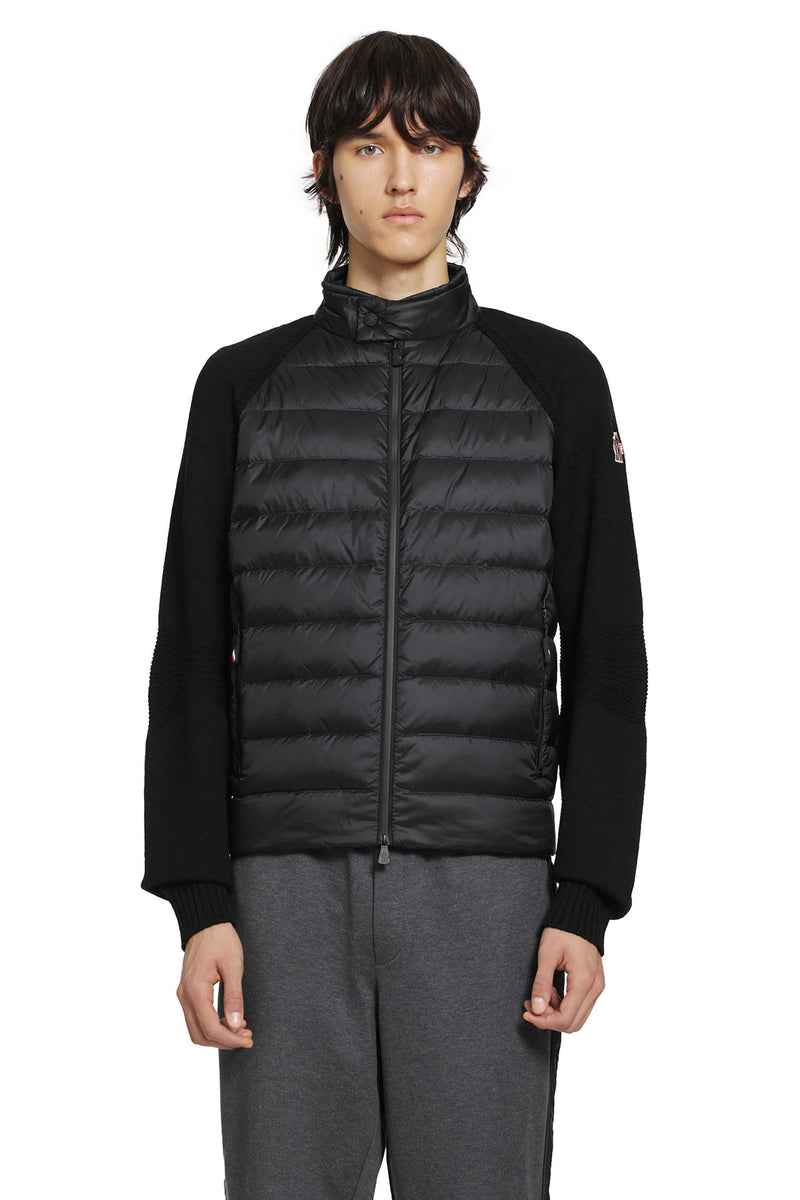 MONCLER GRENOBLE Wool Blend Padded Zip-Up Cardigan man