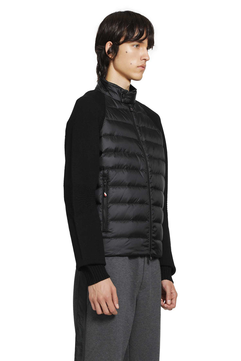 MONCLER GRENOBLE Wool Blend Padded Zip-Up Cardigan man