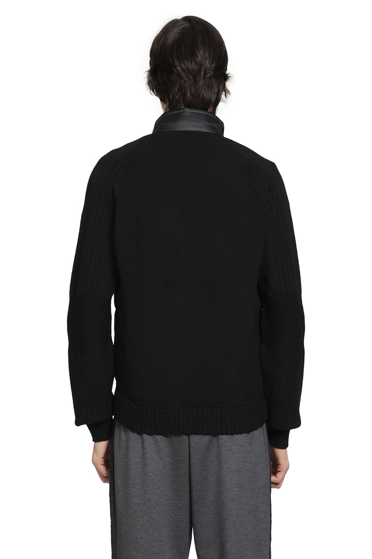MONCLER GRENOBLE Wool Blend Padded Zip-Up Cardigan man