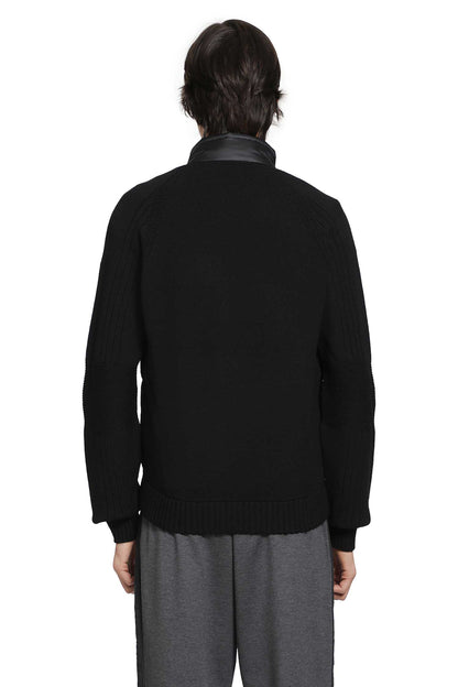 Wool Blend Padded Zip-Up Cardigan