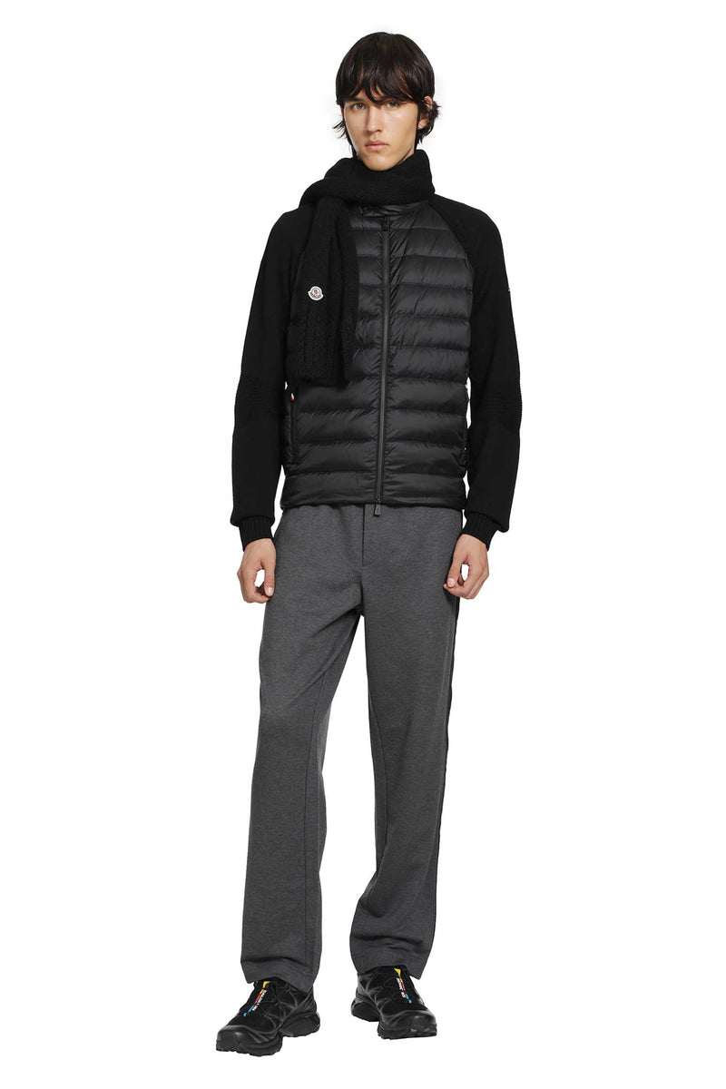 MONCLER GRENOBLE Wool Blend Padded Zip-Up Cardigan man