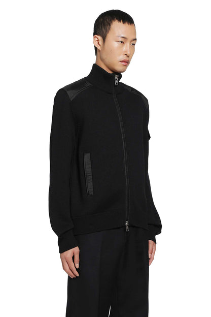 Padded Wool Zip-Up Cardigan