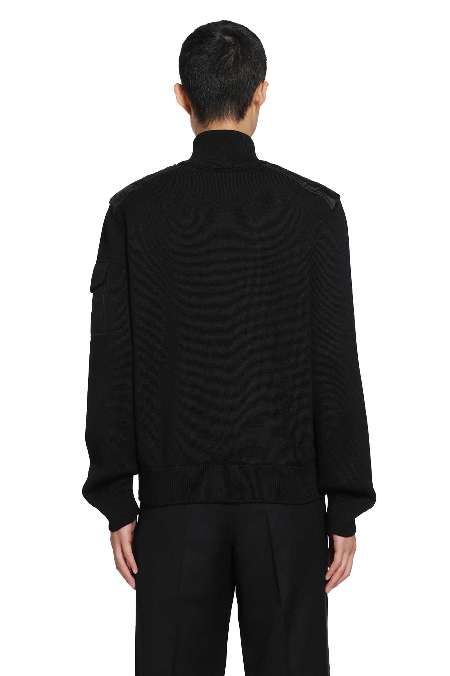MONCLER Padded Wool Zip-Up Cardigan man
