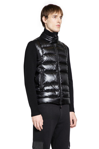 Padded Wool Zip-Up Cardigan