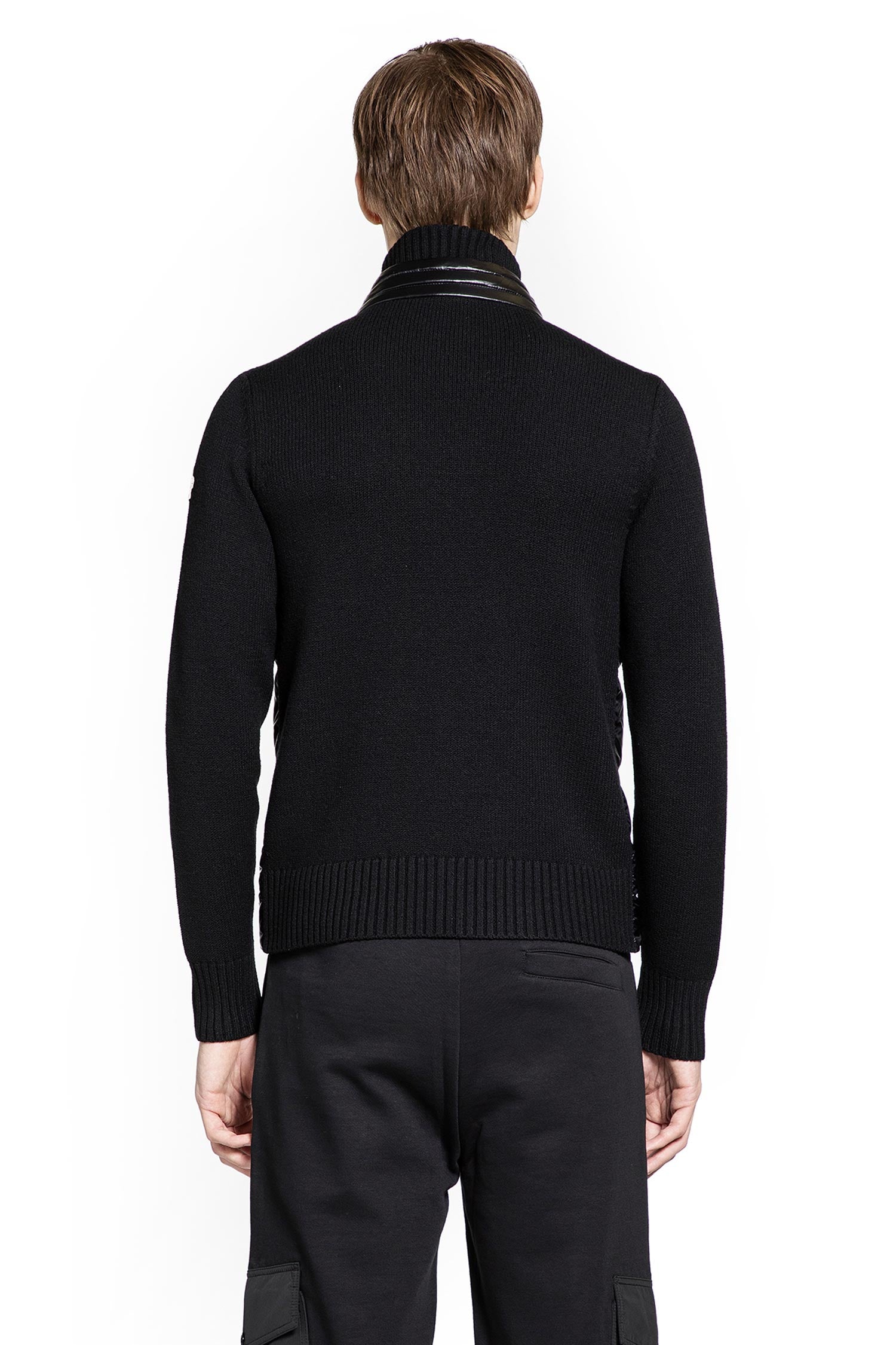 Padded Wool Zip-Up Cardigan