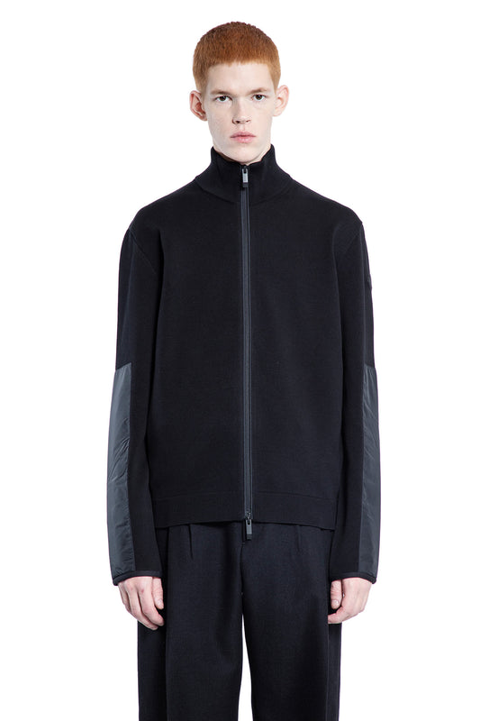 MONCLER MAN BLACK KNITWEAR