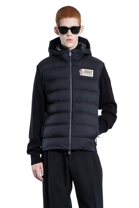 MONCLER GRENOBLE MAN BLACK KNITWEAR