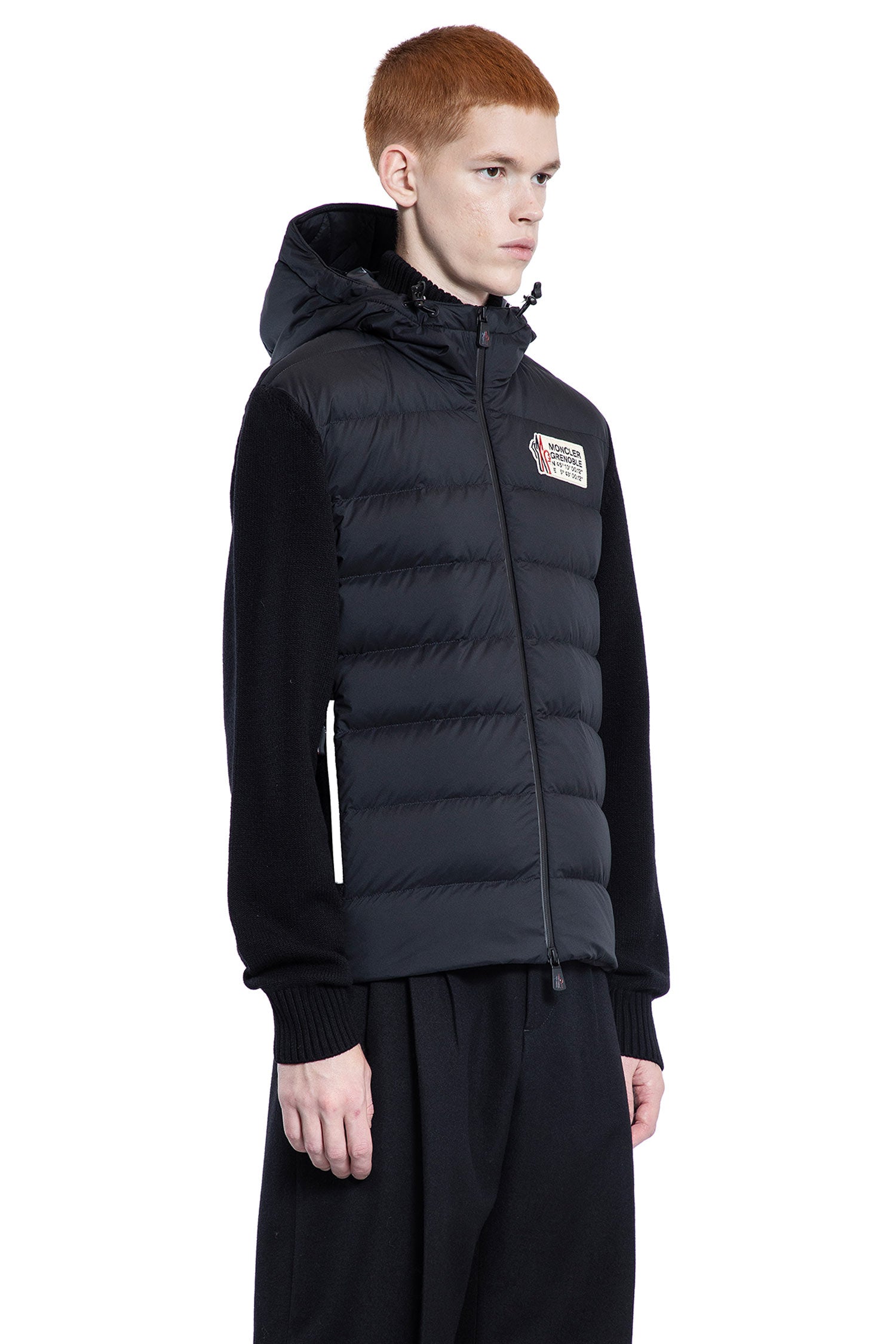 MONCLER GRENOBLE MAN BLACK KNITWEAR