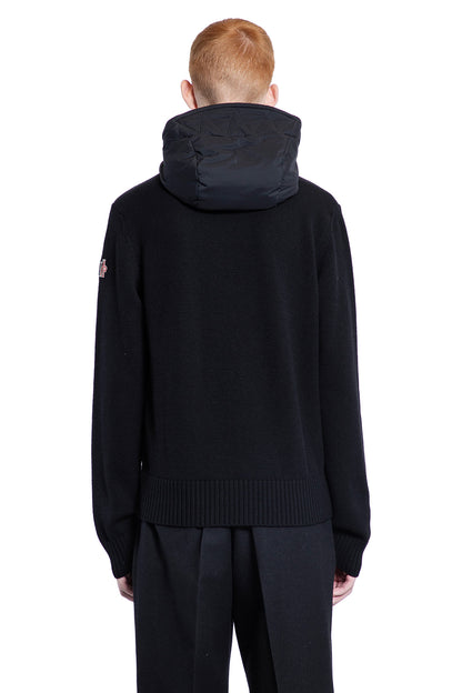 MONCLER GRENOBLE MAN BLACK KNITWEAR