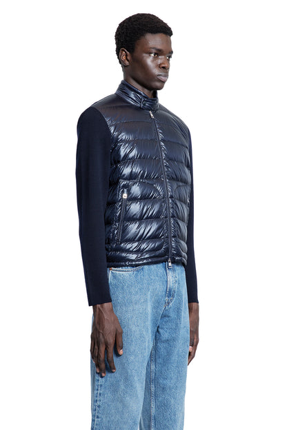 MONCLER MAN BLUE KNITWEAR