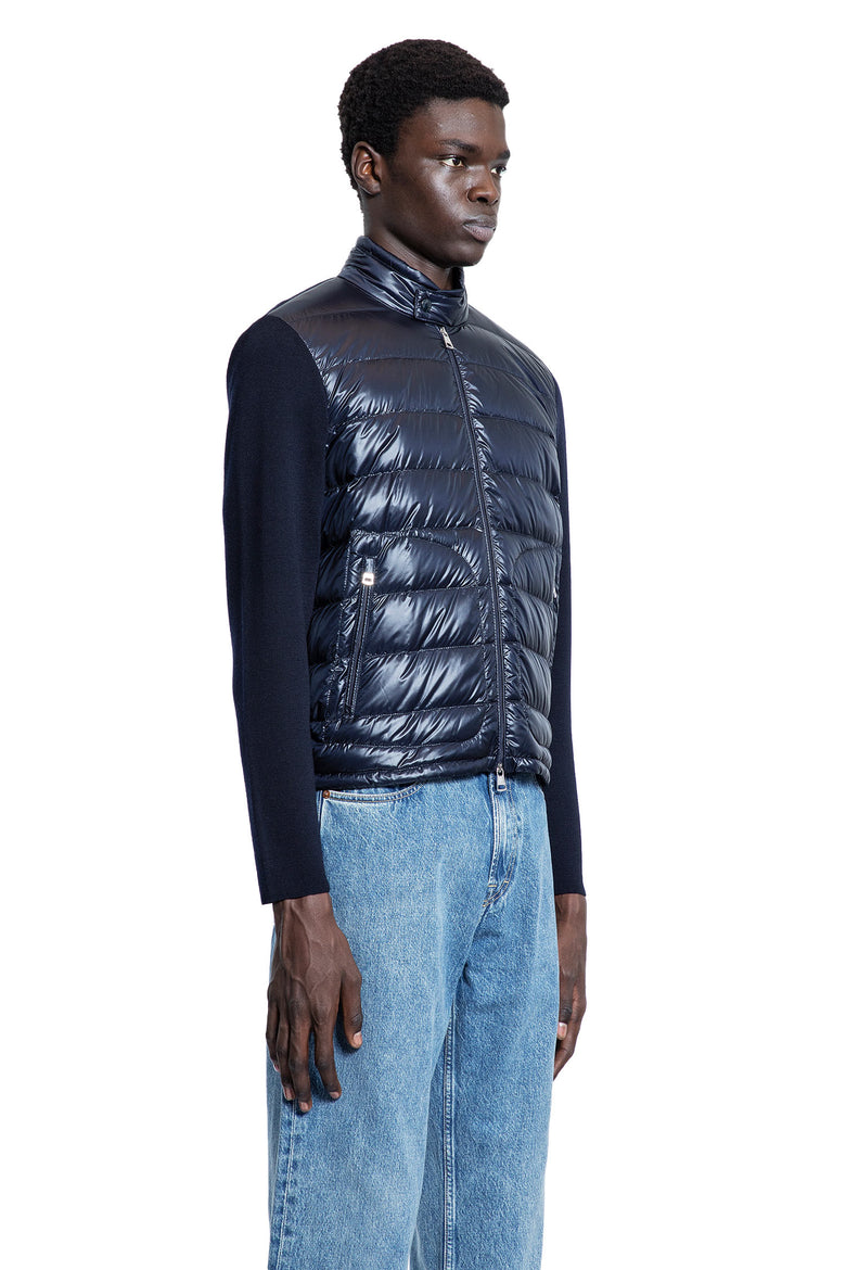 MONCLER MAN BLUE KNITWEAR