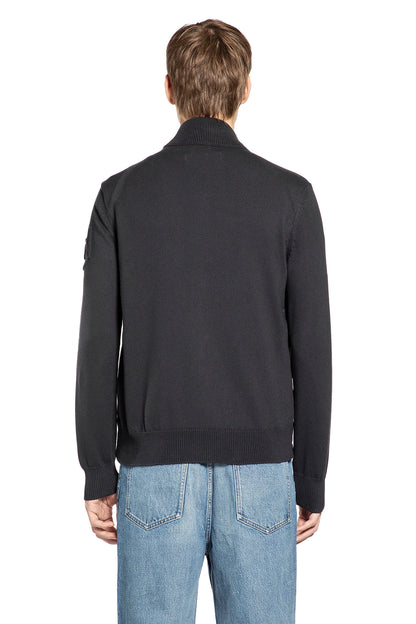 Padded Zip-Up Cotton Cardigan