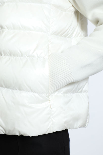 Padded Cardigan in Wool