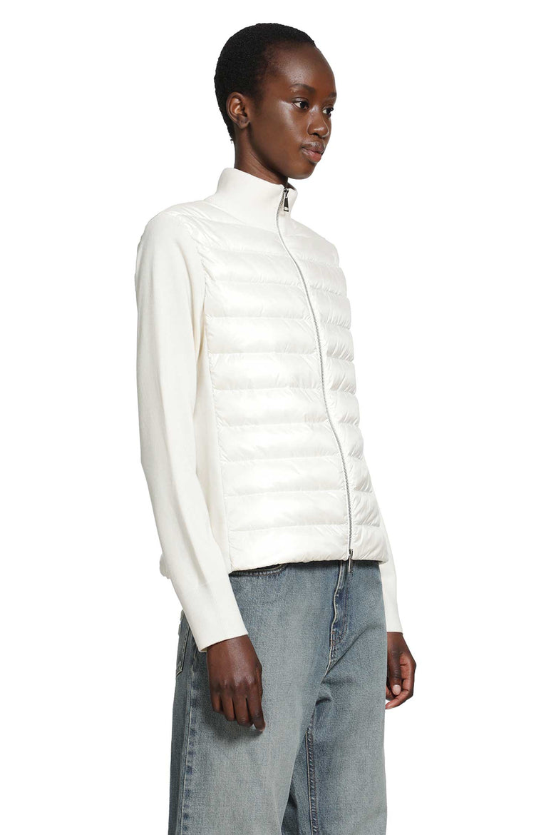 
              MONCLER Padded Wool Zip-Up Cardigan woman
            