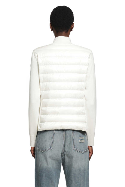Padded Wool Zip-Up Cardigan