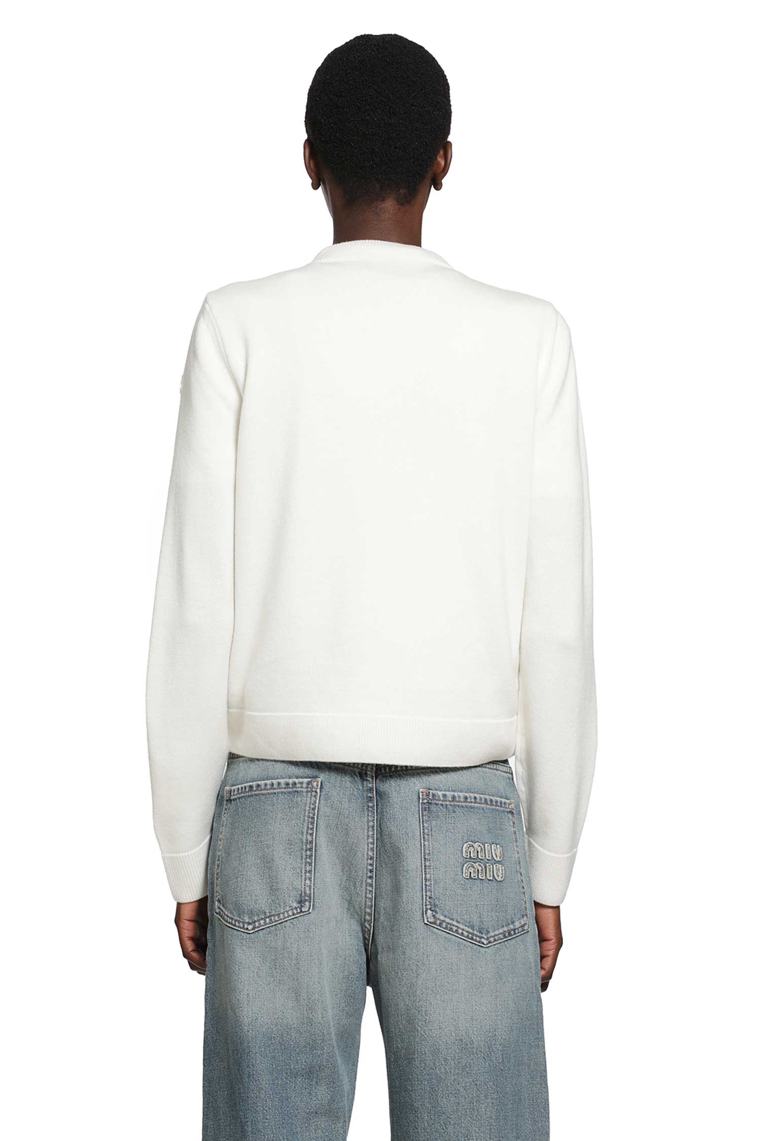 Wool Padded Zip-Up Cardigan