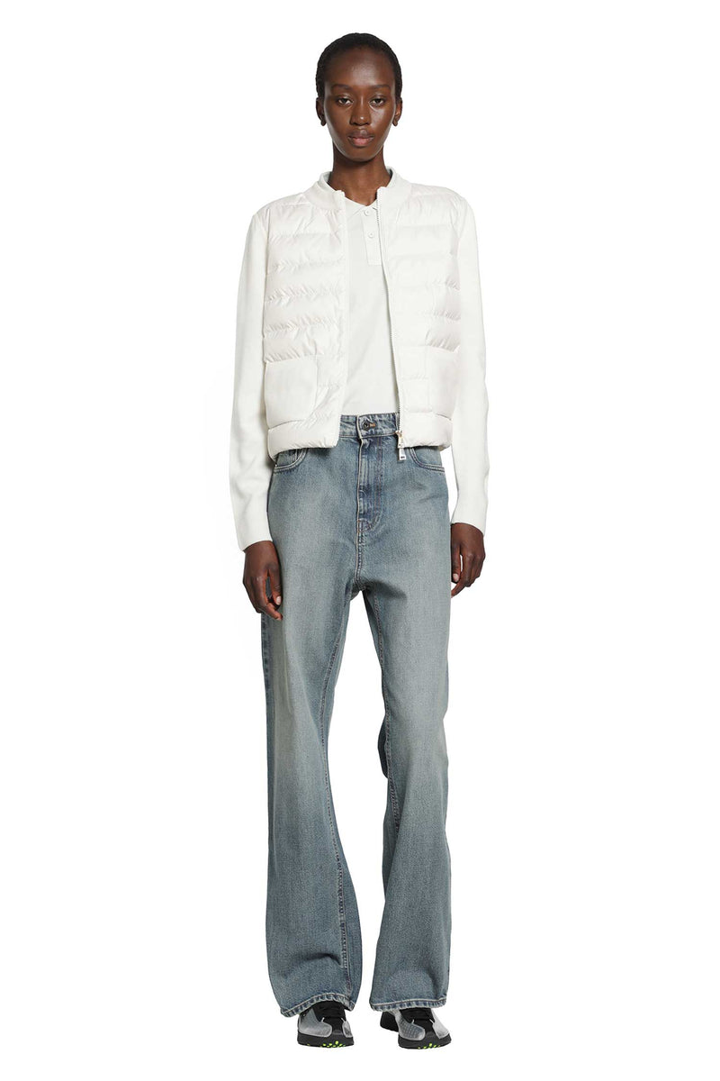 MONCLER Wool Padded Zip-Up Cardigan woman