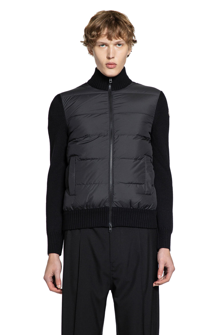 MONCLER MAN BLACK KNITWEAR