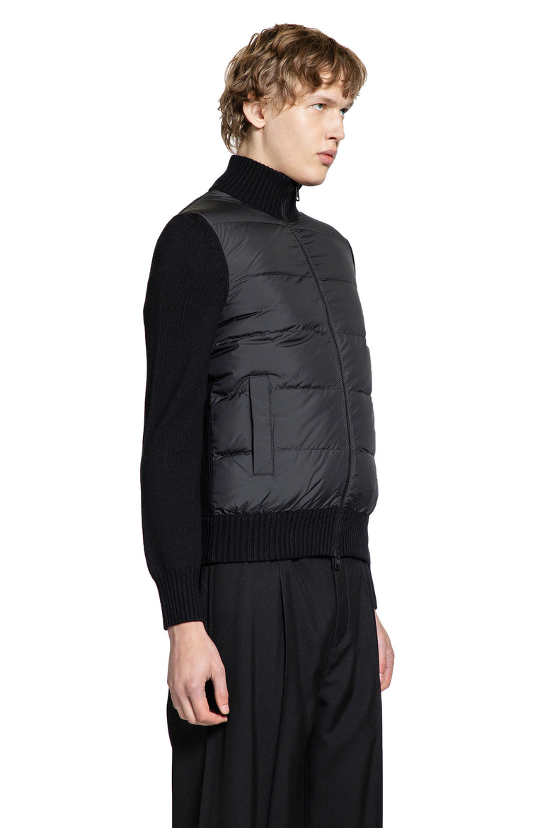 MONCLER MAN BLACK KNITWEAR