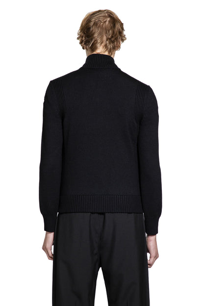 MONCLER MAN BLACK KNITWEAR