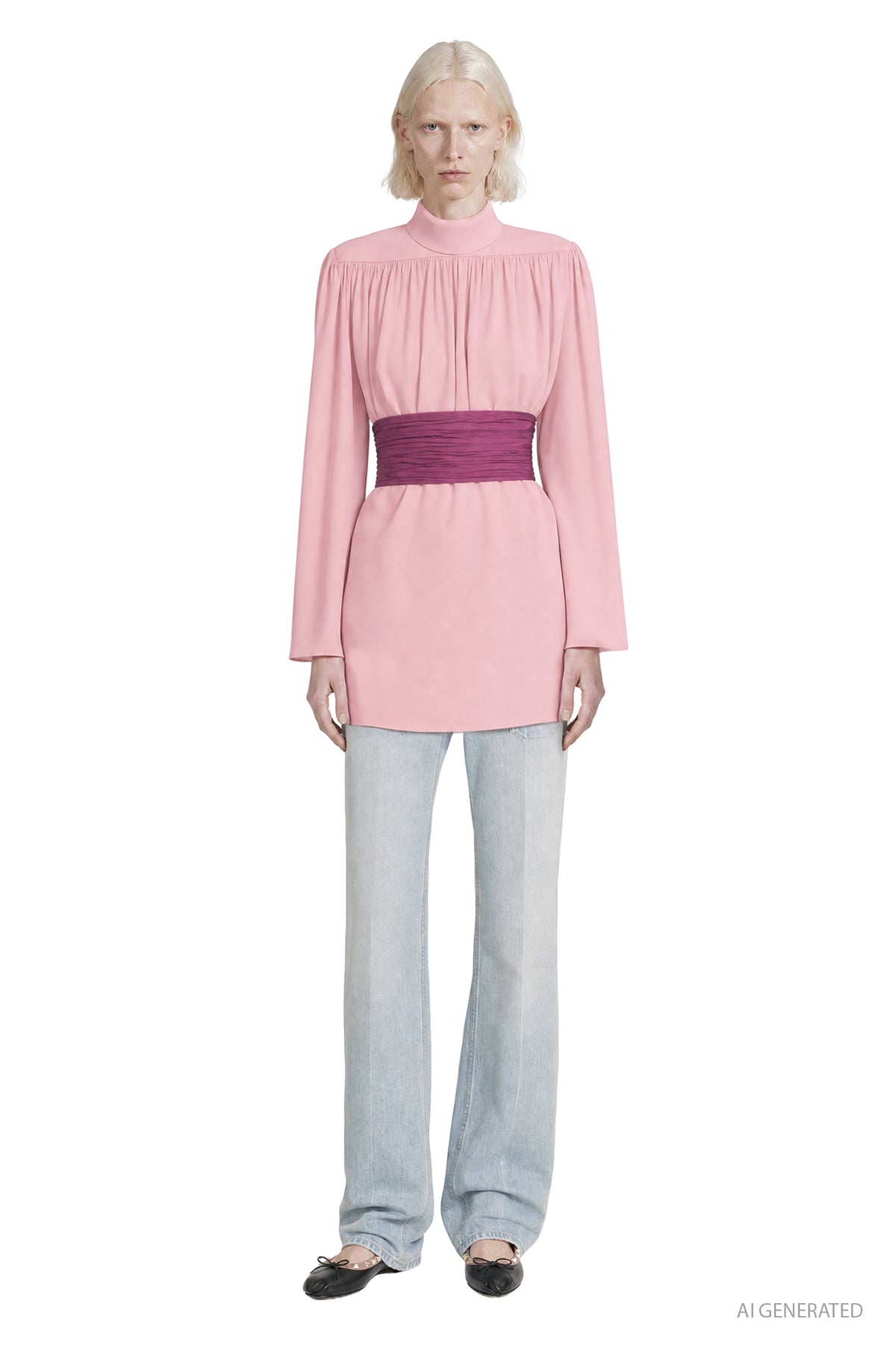 Cady Couture Pleated Top