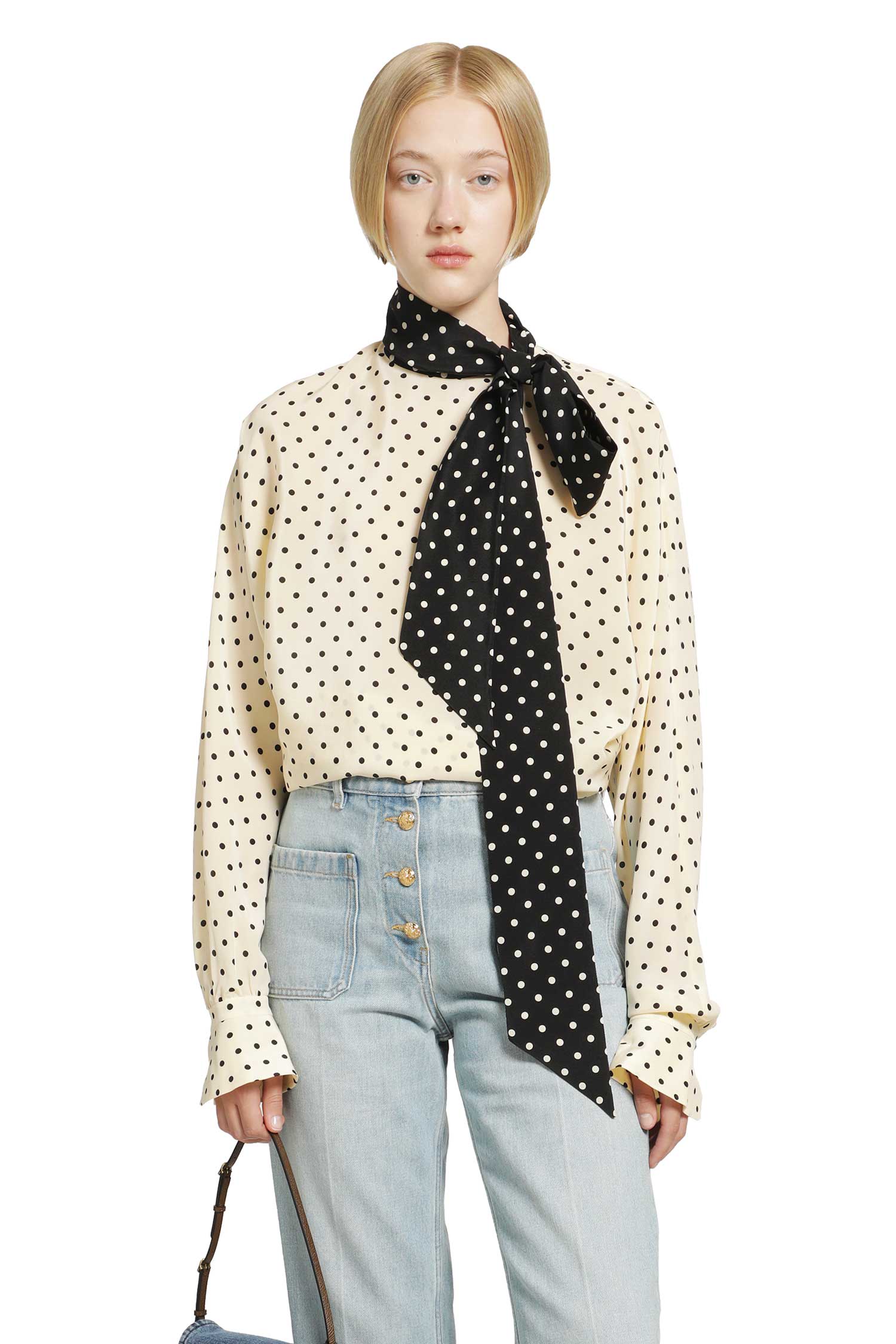 Polka dot blouse
