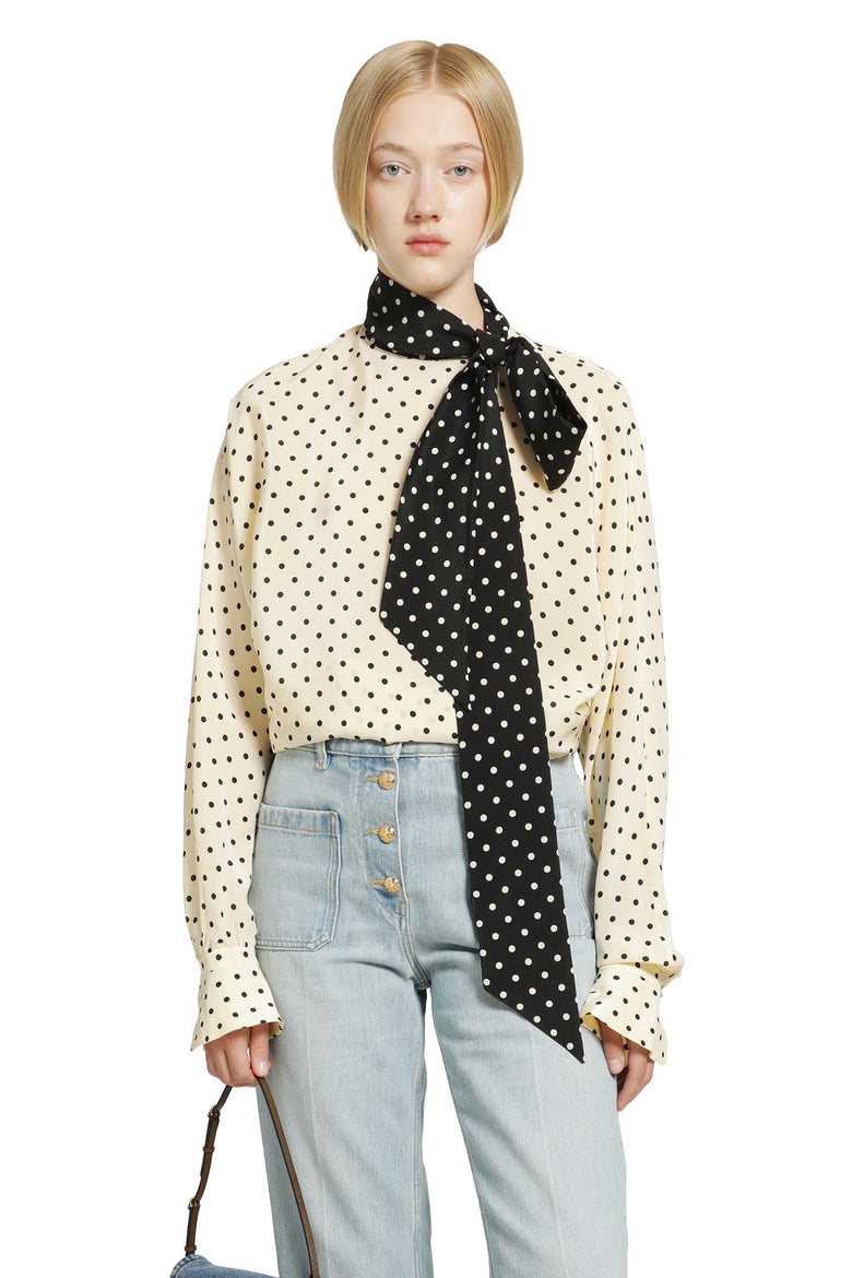 VALENTINO Polka dot blouse woman