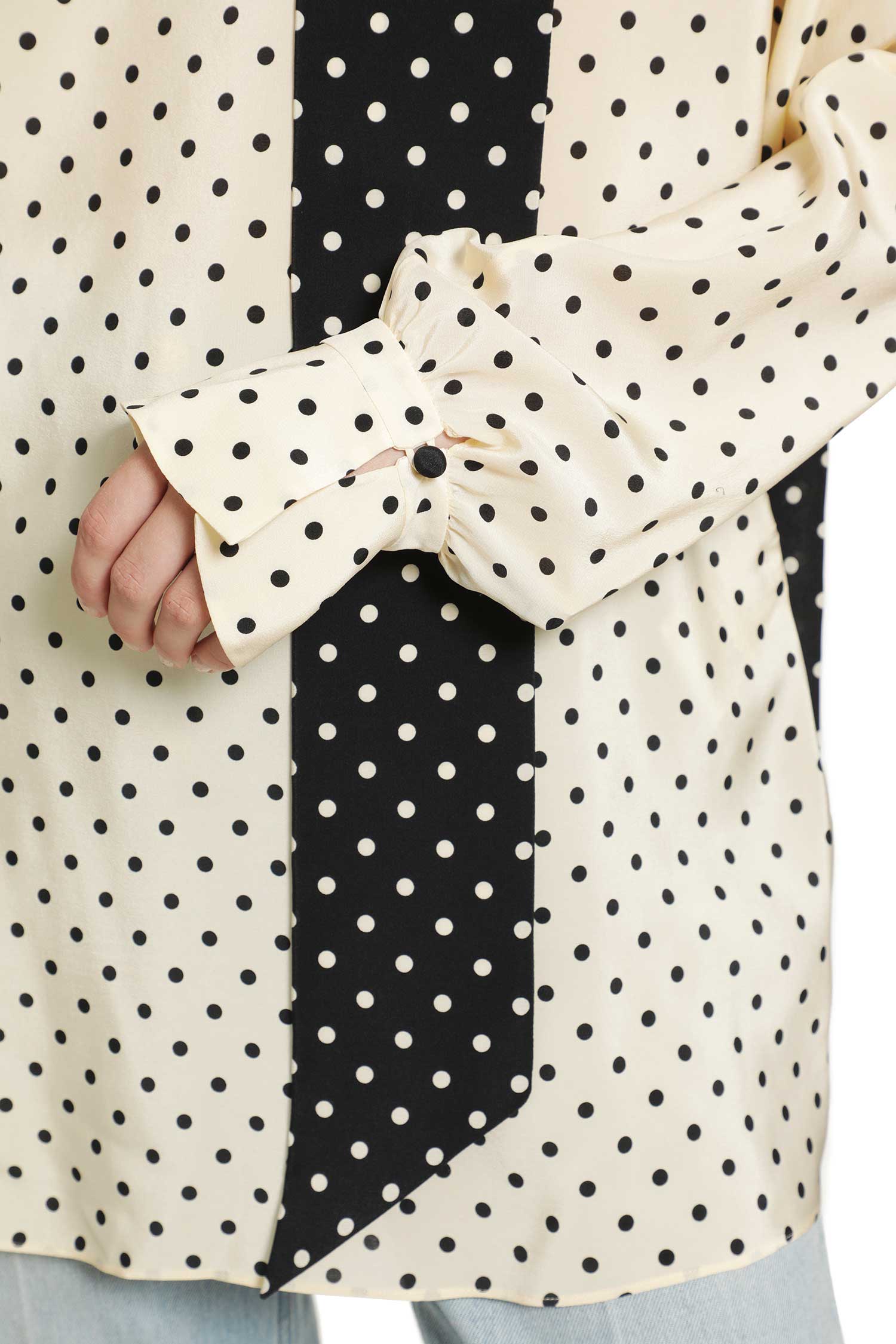 Polka dot blouse