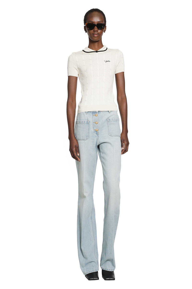 VALENTINO Cotton-blend Top woman