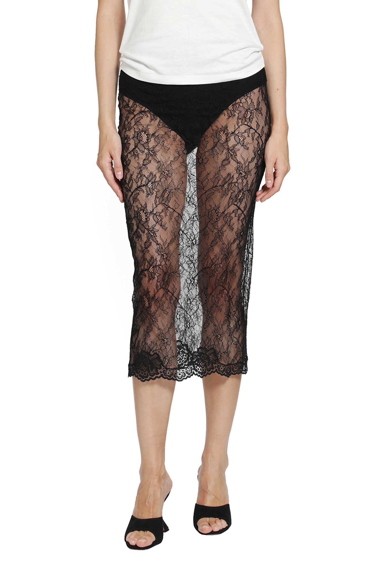 Lace Midi Skirt