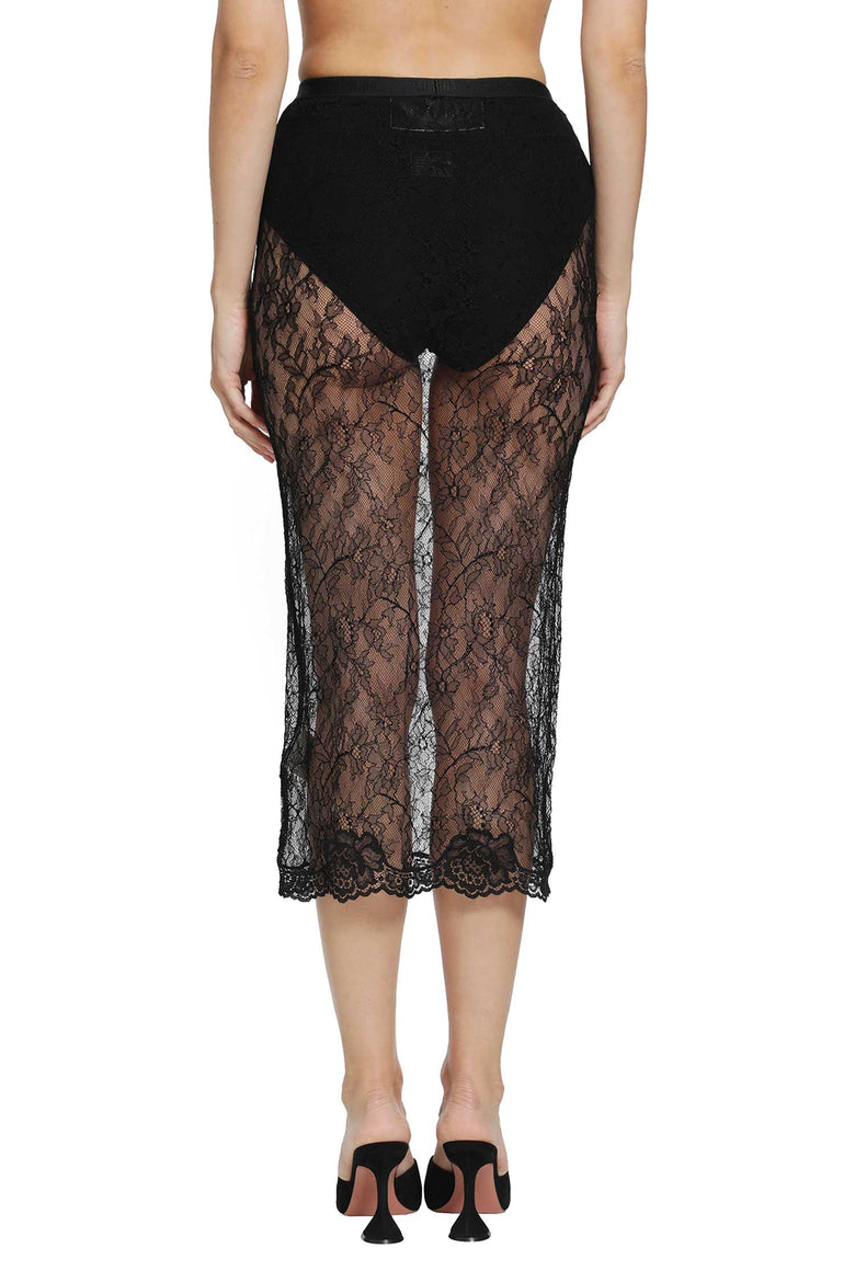 VALENTINO Lace Midi Skirt woman