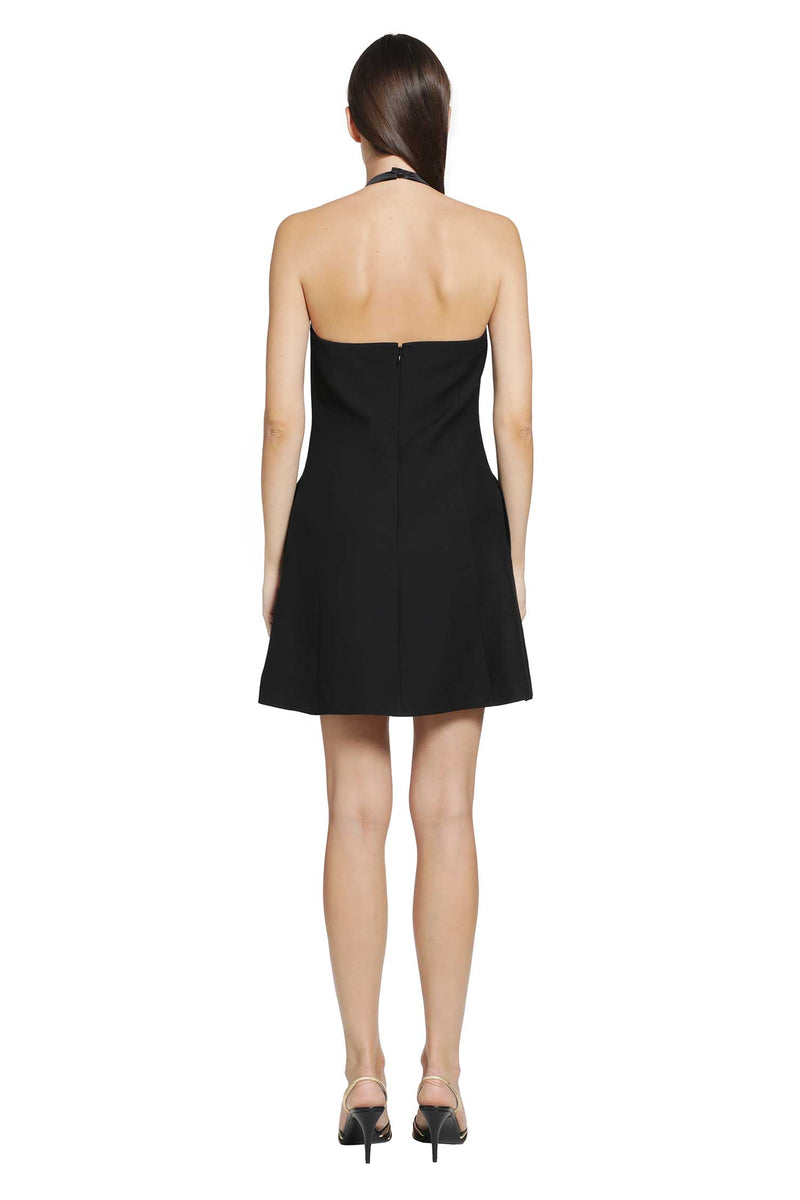 VALENTINO Embroidered Crepe Couture Mini Dress woman