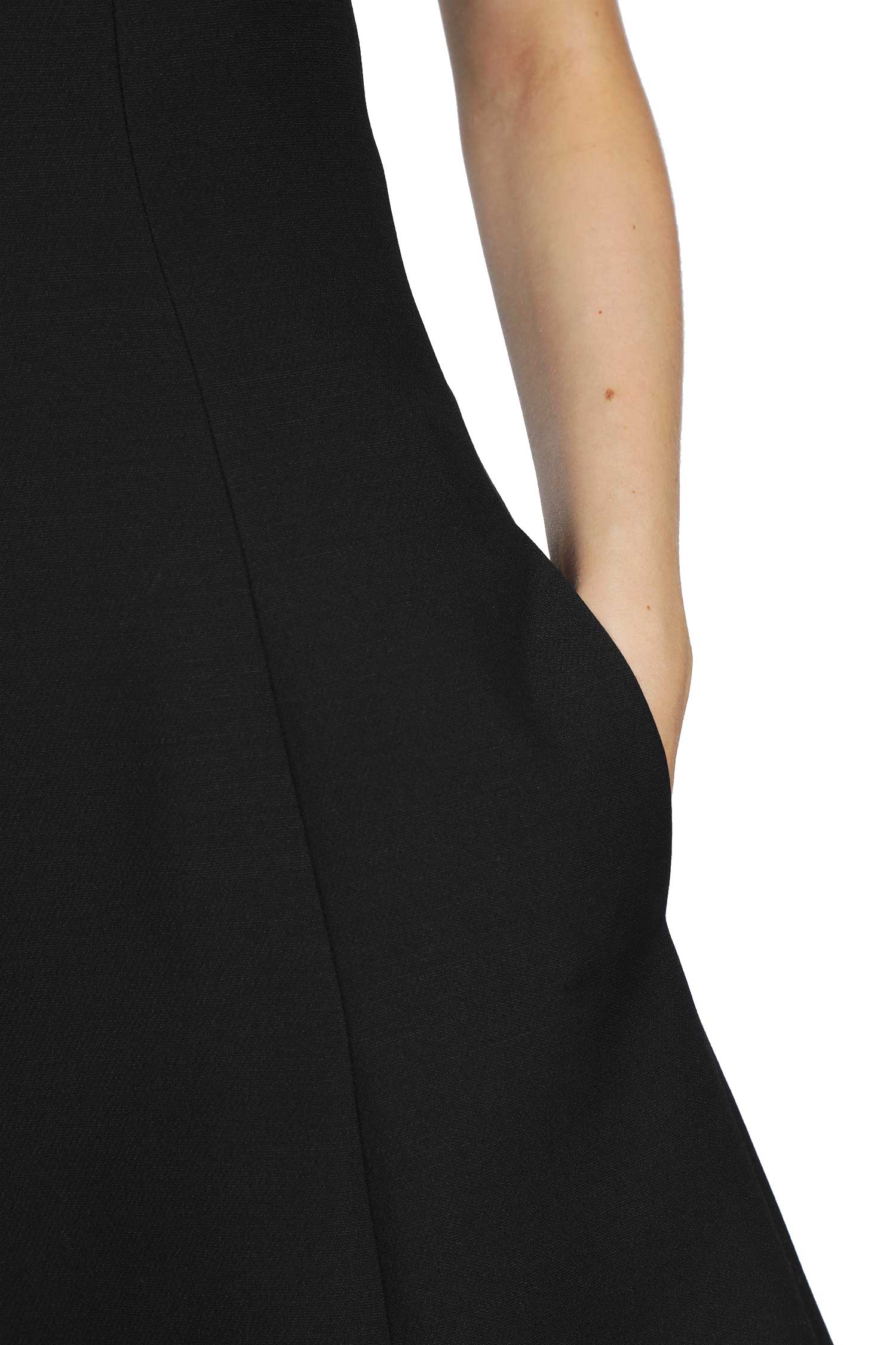 Embroidered Crepe Couture Mini Dress