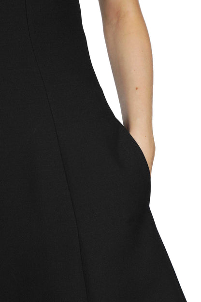 Embroidered Crepe Couture Mini Dress