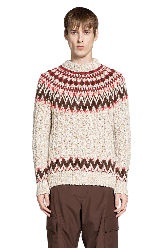 Geometric Jacquard Wool Sweater