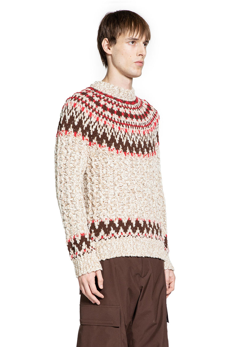 Geometric Jacquard Wool Sweater