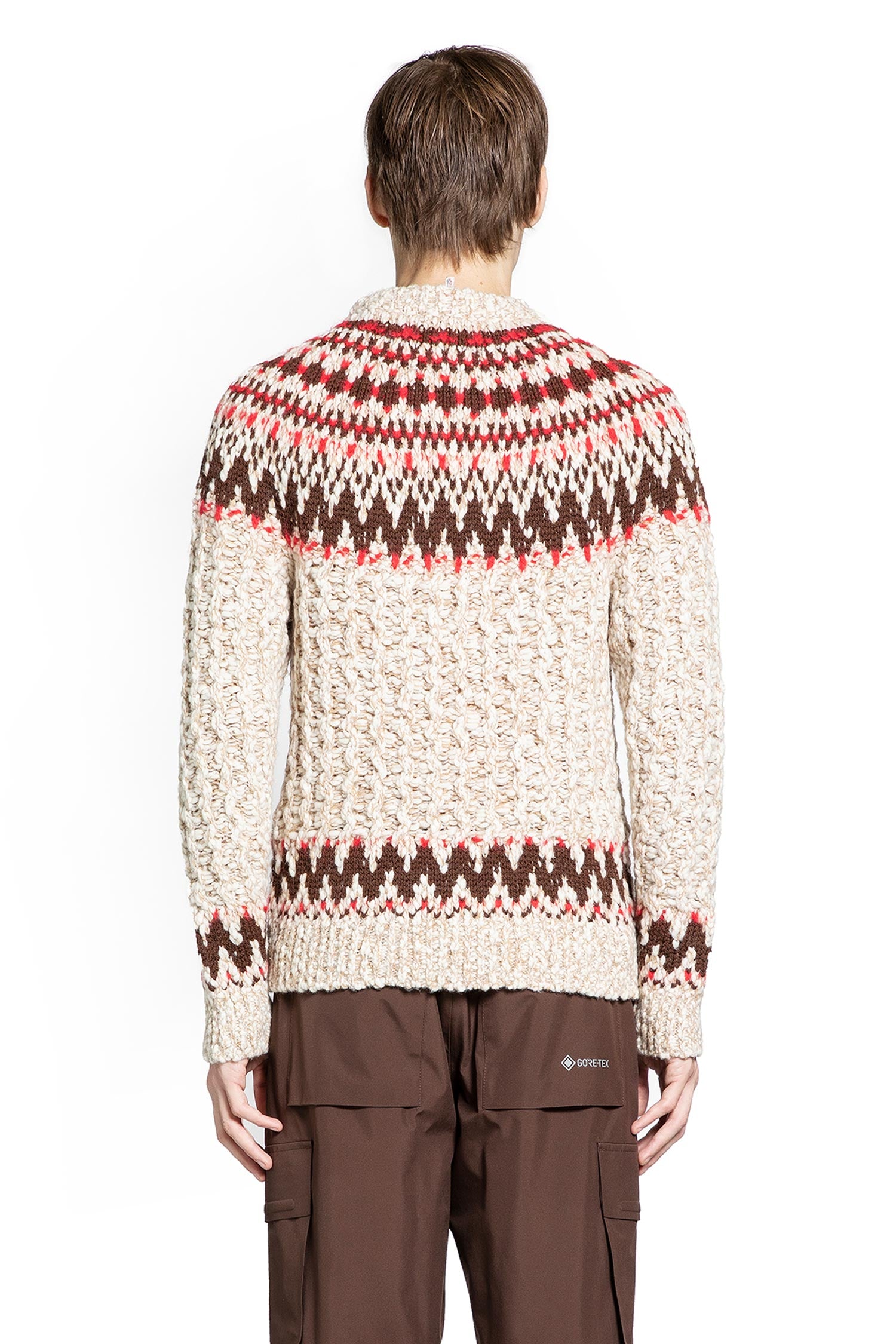 Geometric Jacquard Wool Sweater