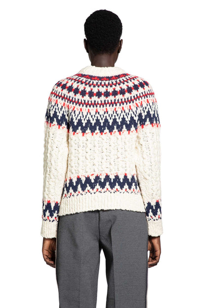 Geometric Jacquard Wool Blend Sweater