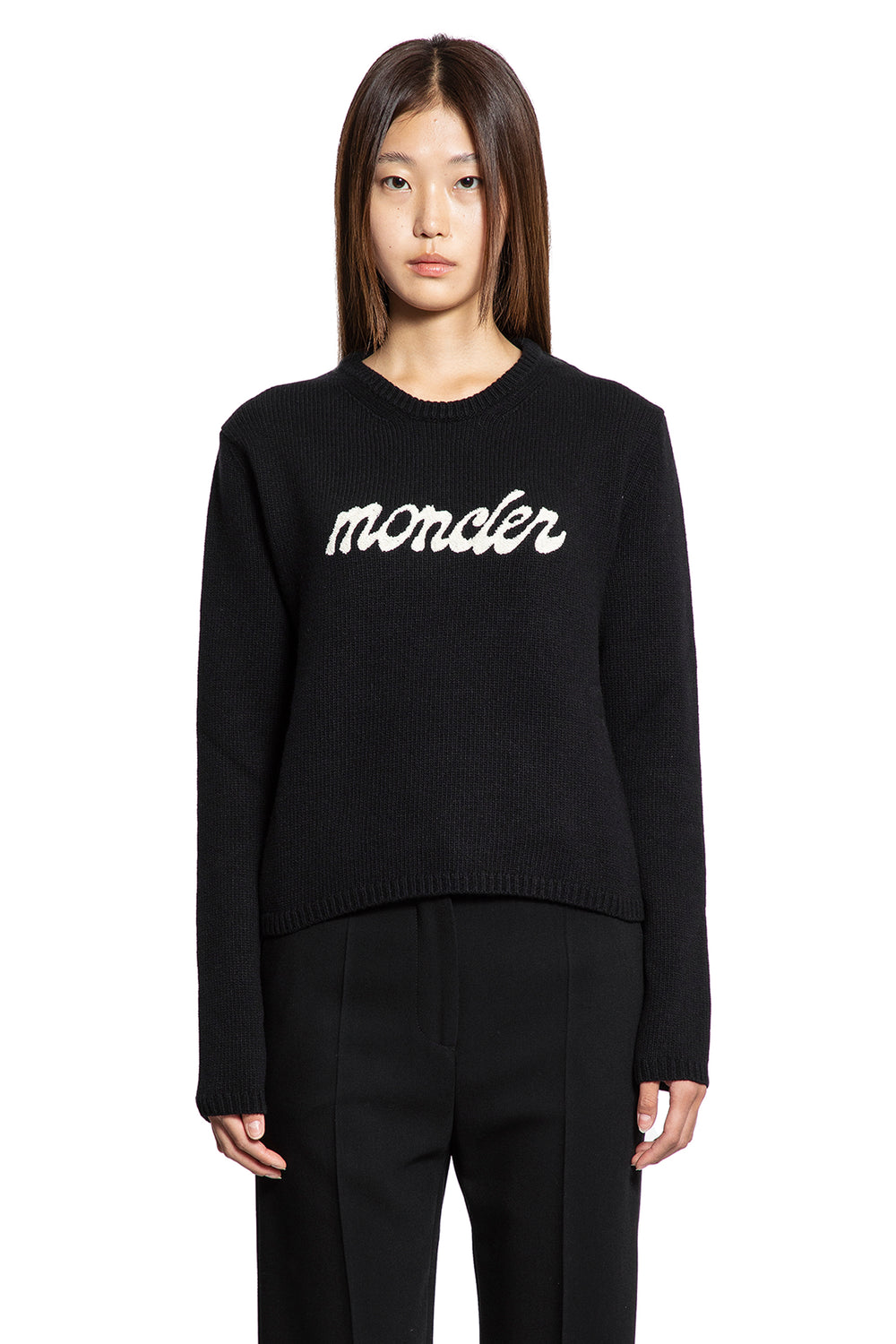Embroidered Sweater in Wool and Cashmere